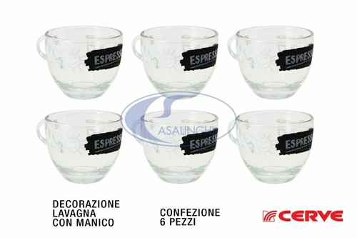 Tazzine caffe vetro conf - tazzine,