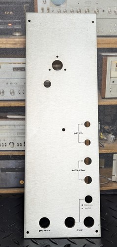 Pannello assetto tonearm - di, di