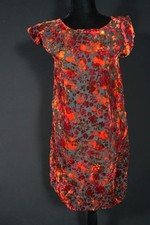 Abito In Velluto Tagliato Vintage Anni '70-'80 Taglia 6