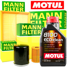 Kit Tagliando VW Tiguan 2.0 TDI Dal 2016 4 Filtri MANN + 5LT Olio MOTUL 0W30