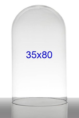 Campana vetro trasparente h80 - trasparente,