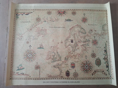 Mappa nautica atlante - mappa,