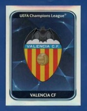FIGURINA CALCIATORI PANINI CHAMPIONS LEAGUE 2010 2011 N158 SCUDETTO VALENCIA REC