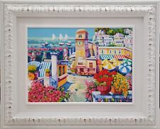 Athos Faccincani Olio Su Tela 50x70 Piazzetta Di Capri