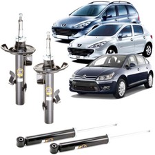 Kit 4 ammortizzatori CITROEN C4 PEUGEOT 307 1.4 1.6 2.0 HDI dal 2000 al 2012