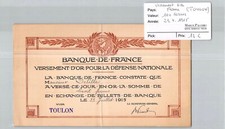 BILLET FRANCIA - VERSAMENTO