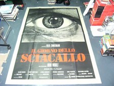 IL GIORNO DELLO SCIACALLO MANIFESTO ORIGINALE 4 FOGLI