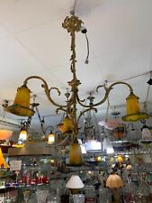 Lampadario 4 Tulipani In Vetro