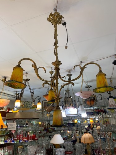 Lampadario tulipani vetro - lampadario, 4