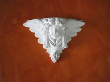 MENSOLA IN GESSO H.30 - L.46 - P.16 cm.   KB 022 CAPITELLO ARREDO INTERNO