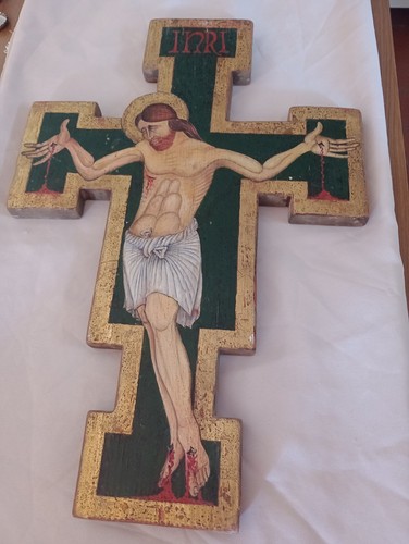Crocifisso antico legno - antico,