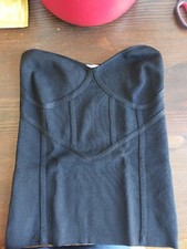 ZARA Top corto Donna Taglia IT 40 nero stile casual