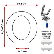 SEDILE COPRIWATER COMPATIBILE IDEAL STANDARD SMALL PIU' BIANCO