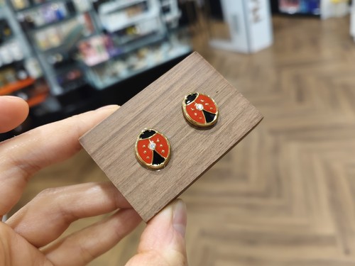 Orecchini coccinella - orecchini,