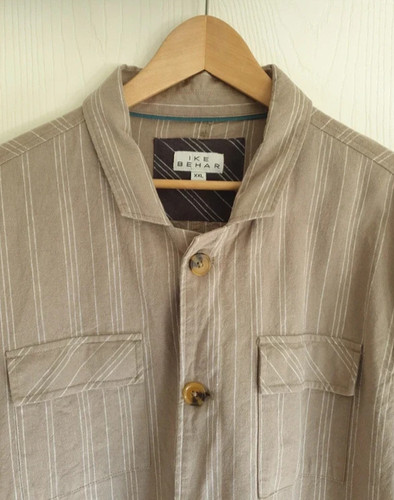 Giacca uomo beige lino cotone