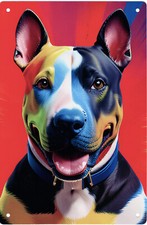 Targa in latta Bull Terrier