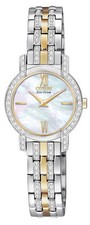 NUOVO* OROLOGIO CITIZEN ECO-DRIVE EX1244-51D DONNA SILHOUETTE CRISTALLO