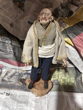 pastori terracotta napoletani con occhi di cristallo artigianali fatti a mano.