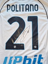Maglia Napoli Originale Autografata Politano - Taglia M.