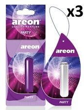 3 x Areon Liquid 5 ml. Profumo per albero profumo per auto per feste profumo