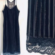 Abito Zara Velluto Midi