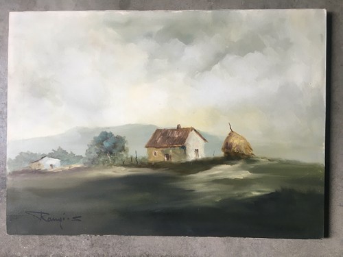 Quadro olio tela raugi - quadro,