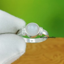 Anello regalo fatto a mano in argento sterling 925 con pietra preziosa...