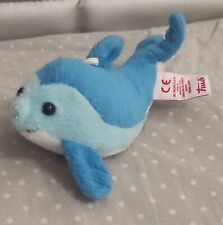 Peluche pupazzo Trudi sweet collection delfino celeste azzurro lungo 11 cm