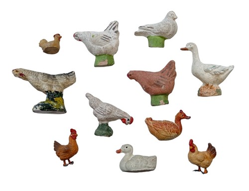 Lotto antico galline - antico,