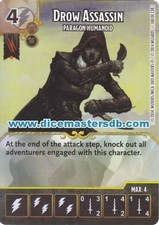 Drow Assassin Paragon Humanoid #100 - Dungeons & Dragons Battle - Dice Masters