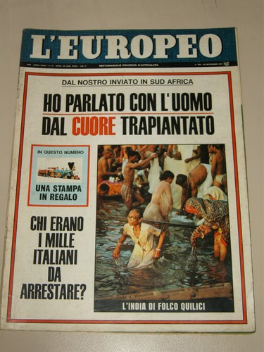 Europeo 1967 india folco - l'europeo=1967/51=india,