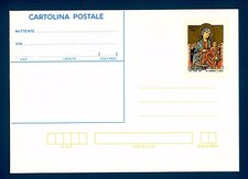 ITALIA REP. - Cart. post. - 1984 - NATALE - "Madonna in maestà" di Cimabue