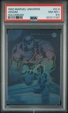 1992 MARVEL UNIVERSE OLOGRAMMA #H-4 VENOM OLOGRAMMA PSA Classificato