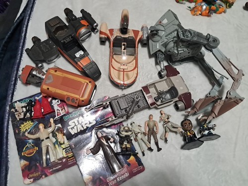 Star wars vehicle toy lot - toy, 80s
