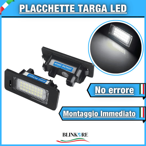 Coppia luci targa led placche - targa,