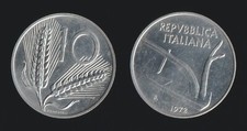 10 LIRE 1972 SPIGHE E ARATRO -
