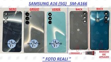 BACK POSTERIORE SCOCCA COPRI BATTERIA SAMSUNG A16 5G SM-A166 + VETRO FOTOCAMERA