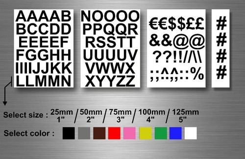 Kit lettere adesivi - adesivi, sticker