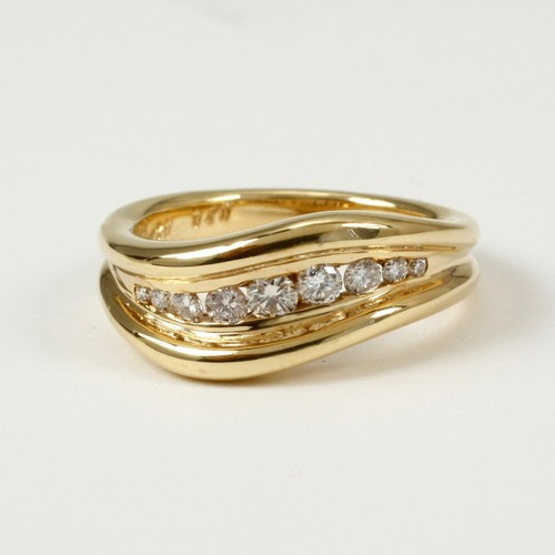 Anello oro giallo 585 14 - anello,