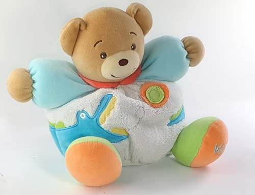 Kaloo doudou ours - kaloo, bleu