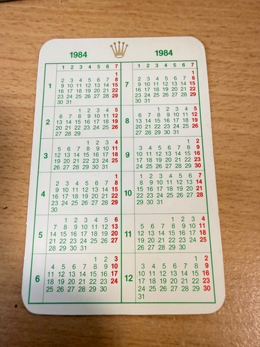 Calendario rolex originale - rolex,