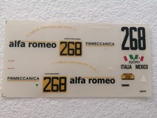 DECALS DECALCOMANIE 1/43 ALFA