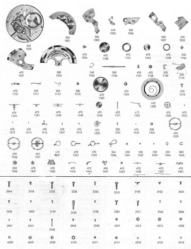 Omega cal 501 - 501, piezas