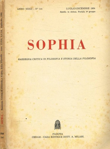 Sophia rassegna critica di - sophia.,