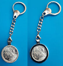 FLORA E FAUNA 1992 MONETA 500 LIRE D'ARGENTO INCASTONATA IN PORTACHIAVI GIOIELLO