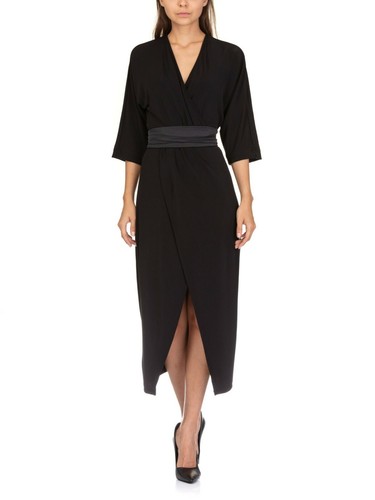 Abito lungo nero pennyblack - lungo,