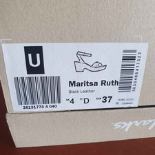 ORIGINAL CLARKS MARITSA RUTH SANDALO PELLE NERO USATO OTTIMO BELLO & ESAURITO