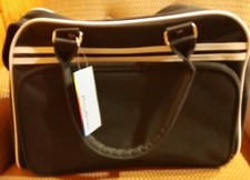 BORSA NERA DA TEMPO LIBERO - IN TESSUTO 45X32cm