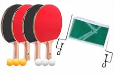 SET PING PONG CON 4 RACCHETTE