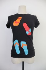 MOSCHINO MARE TOP MAGLIA DONNA TG 42 WOMAN VINTAGE T-SHIRT ITALY COTONE